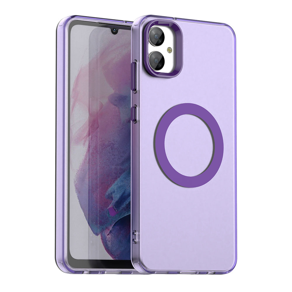 Coque MagSafe pour Samsung Galaxy A05 A055, Techsuit, CandyCase, Violet