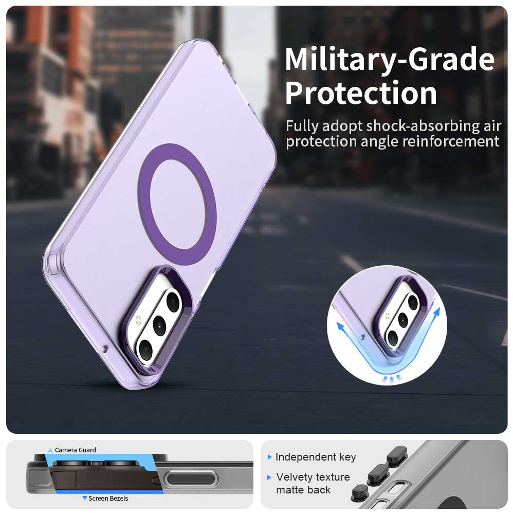 Coque MagSafe pour Samsung Galaxy A05s A057, Techsuit, CandyCase, Violet
