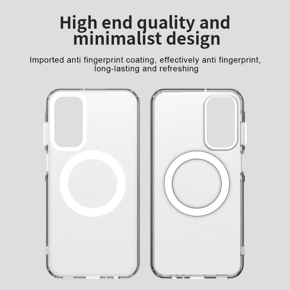 Coque MagSafe pour Samsung Galaxy A15 5G A156 / A15 A155, Techsuit, CandyCase, Blanche