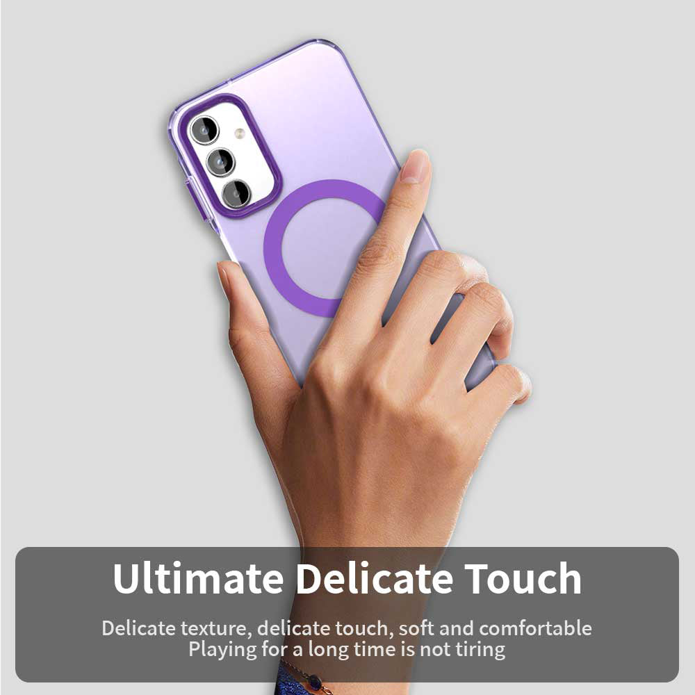 Coque MagSafe pour Samsung Galaxy A15 5G A156 / A15 A155, Techsuit, CandyCase, Violet