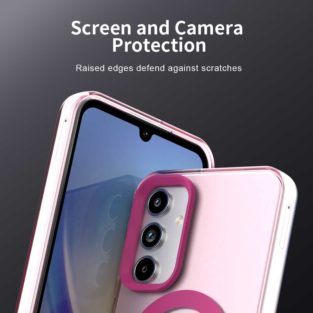 Coque MagSafe pour Samsung Galaxy A15 5G A156 / A15 A155, Techsuit, CandyCase, Rose