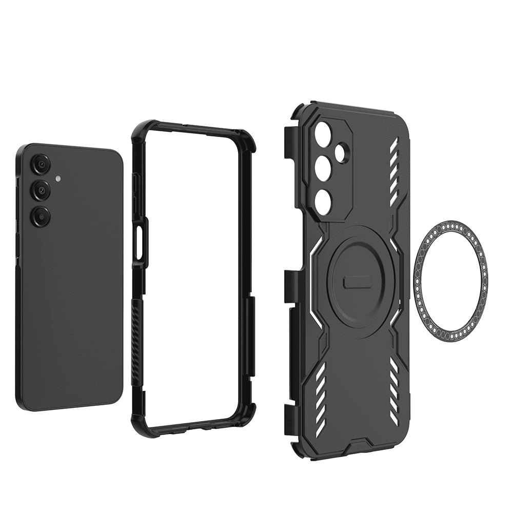 Coque MagSafe pour Samsung Galaxy A16 5G A166 / A16 4G A165, Techsuit, ArmorMag, Noire