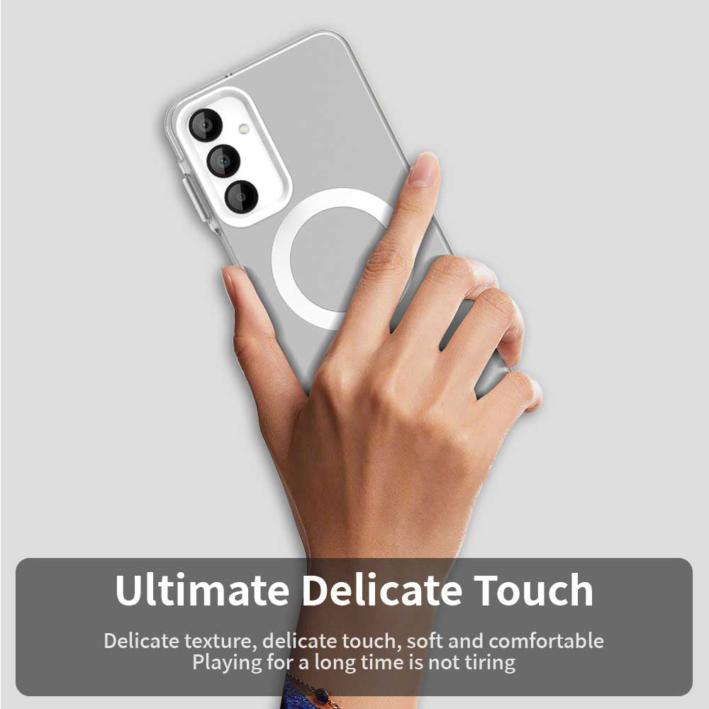 Coque MagSafe pour Samsung Galaxy A16 5G A166 / A16 4G A165, Techsuit, CandyCase, Blanche