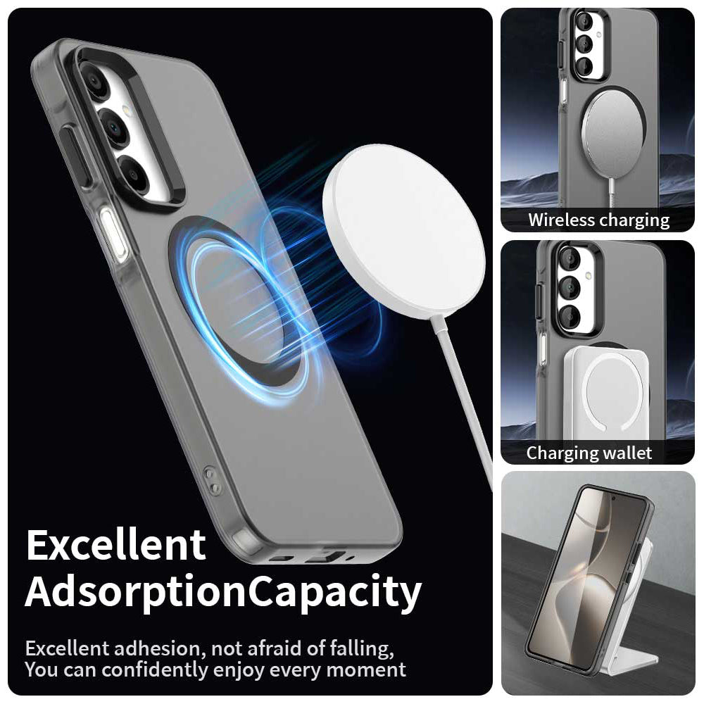 Coque MagSafe pour Samsung Galaxy A16 5G A166 / A16 4G A165, Techsuit, CandyCase, Noire