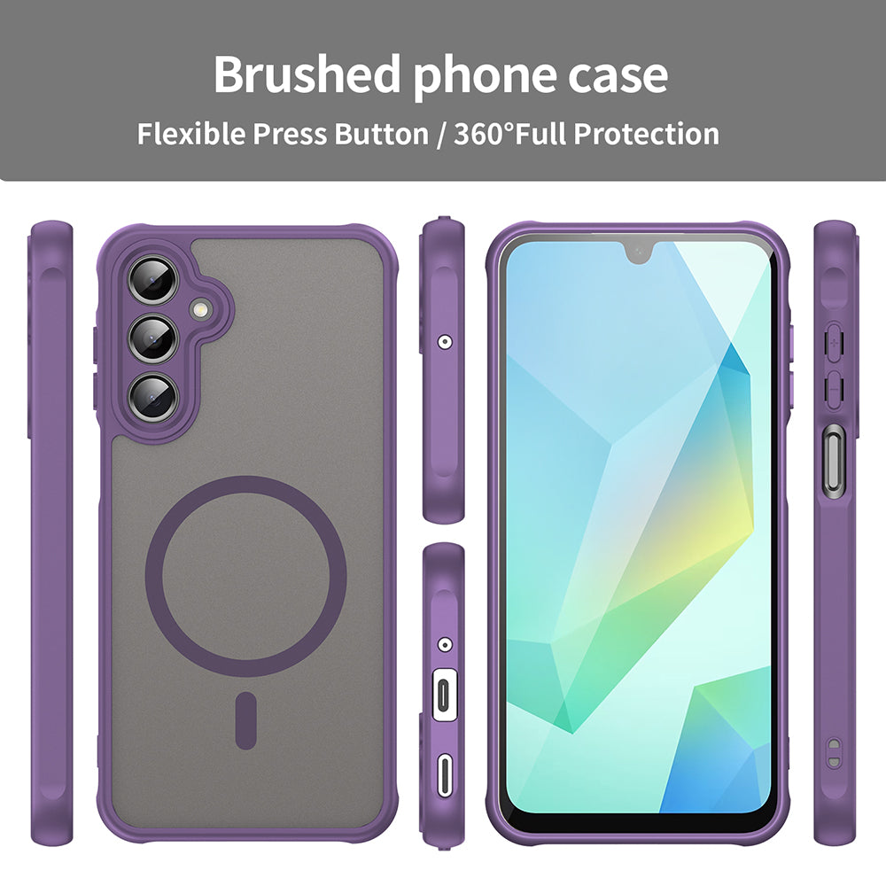 Coque MagSafe pour Samsung Galaxy A16 5G A166 / A16 4G A165, Techsuit, HaloFrost II, Violet
