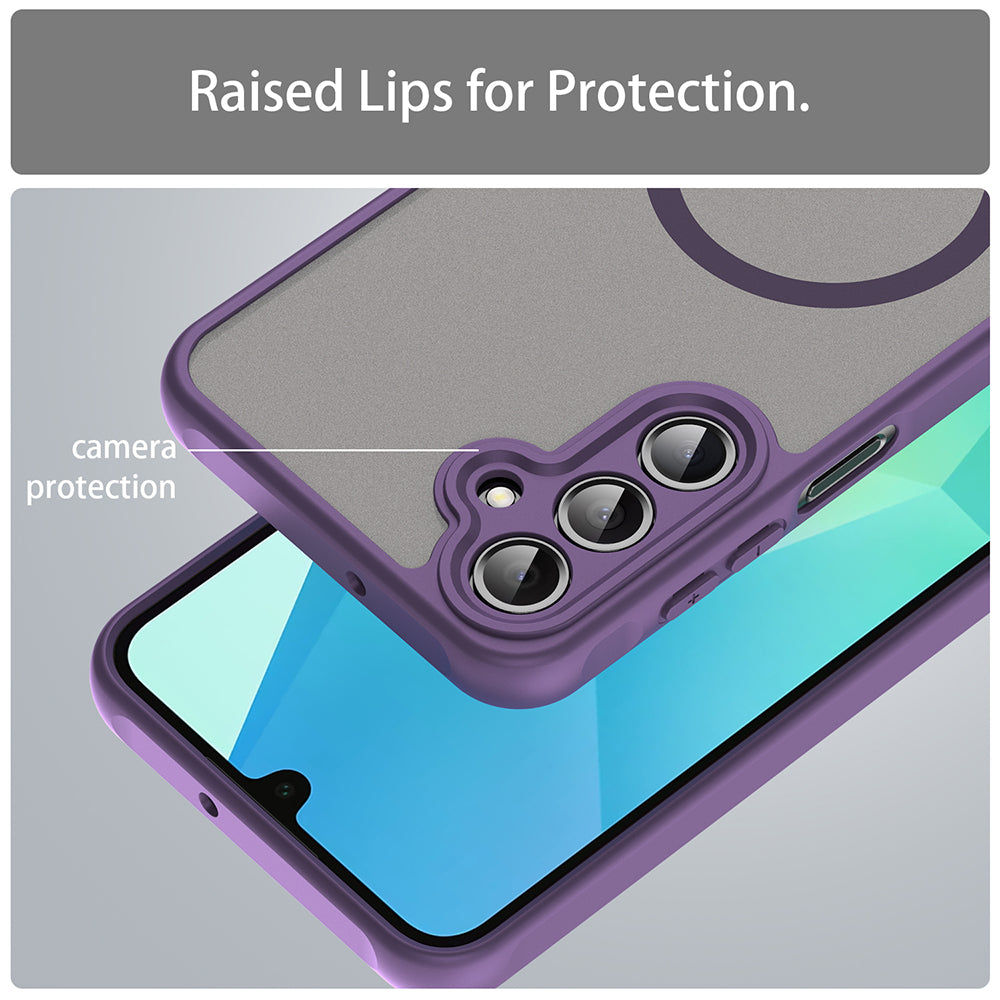 Coque MagSafe pour Samsung Galaxy A16 5G A166 / A16 4G A165, Techsuit, HaloFrost II, Violet