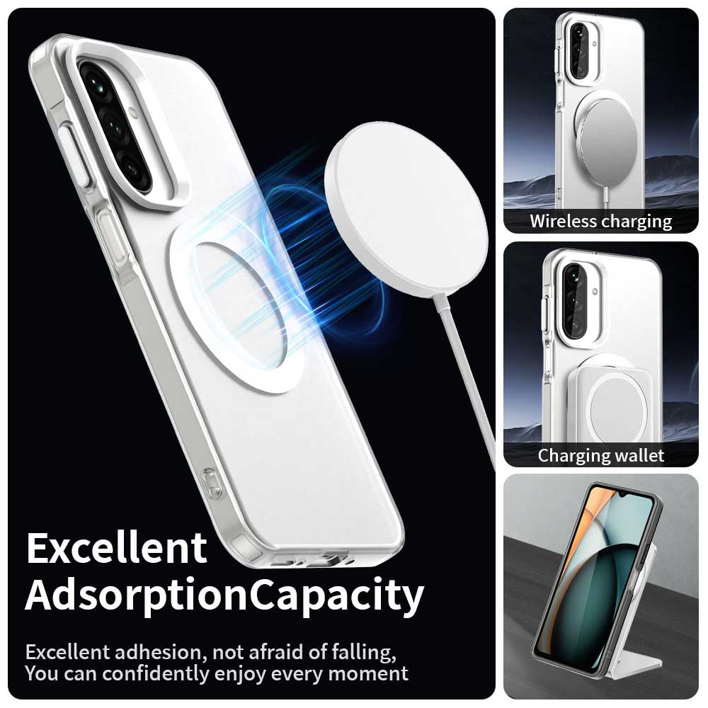Coque MagSafe pour Samsung Galaxy A27 5G, Techsuit, CandyCase, Blanche