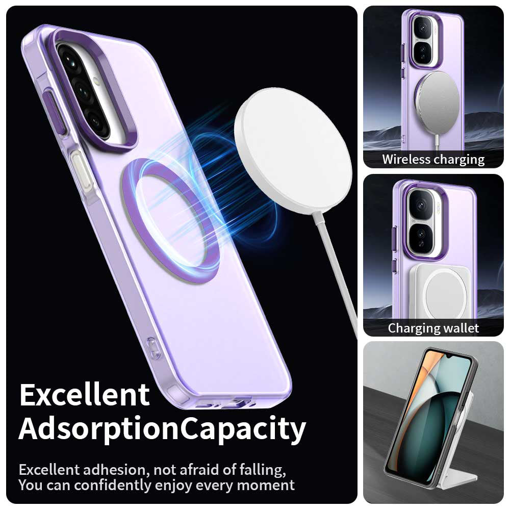 Coque MagSafe pour Samsung Galaxy A27 5G, Techsuit, CandyCase, Violet