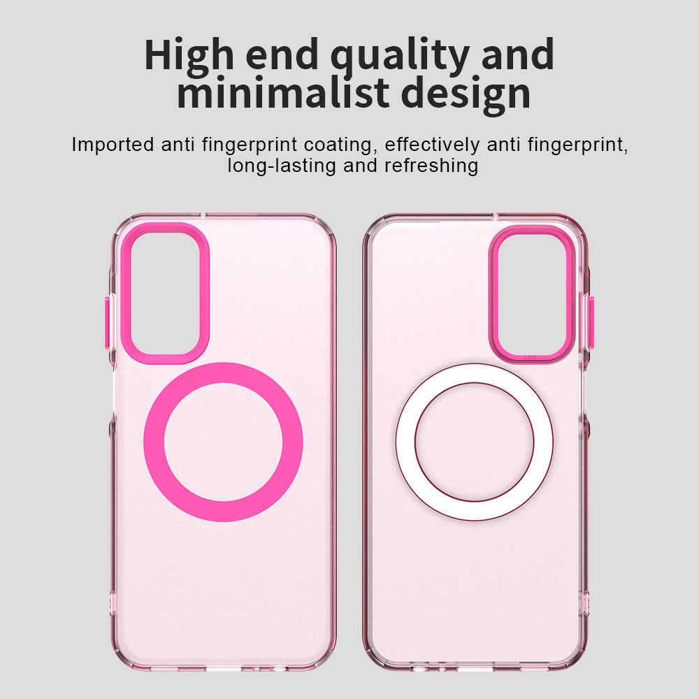 Coque MagSafe pour Samsung Galaxy A35 5G A356, Techsuit, CandyCase, Rose
