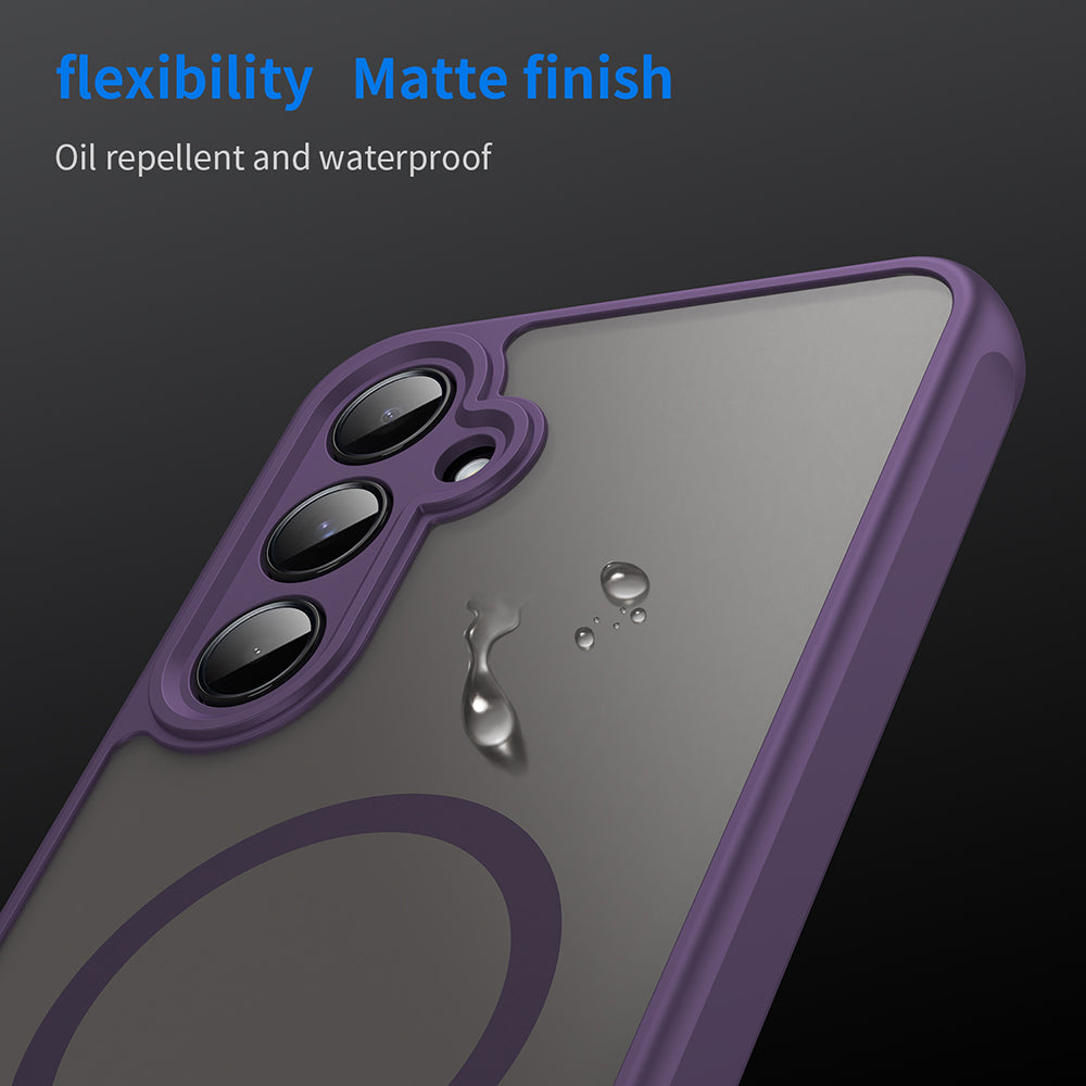Coque MagSafe pour Samsung Galaxy A35 5G A356, Techsuit, HaloFrost II, Violet