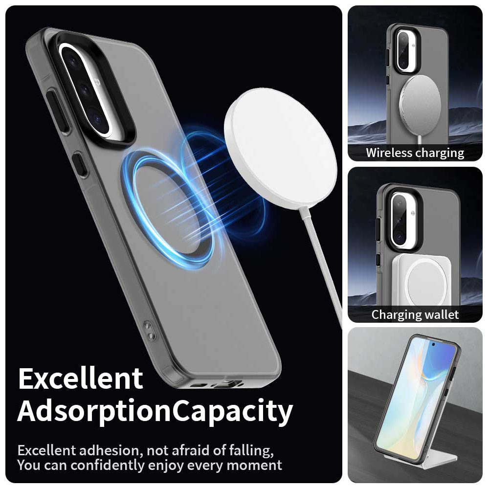 Coque MagSafe pour Samsung Galaxy A36 A366, Techsuit, CandyCase, Noire