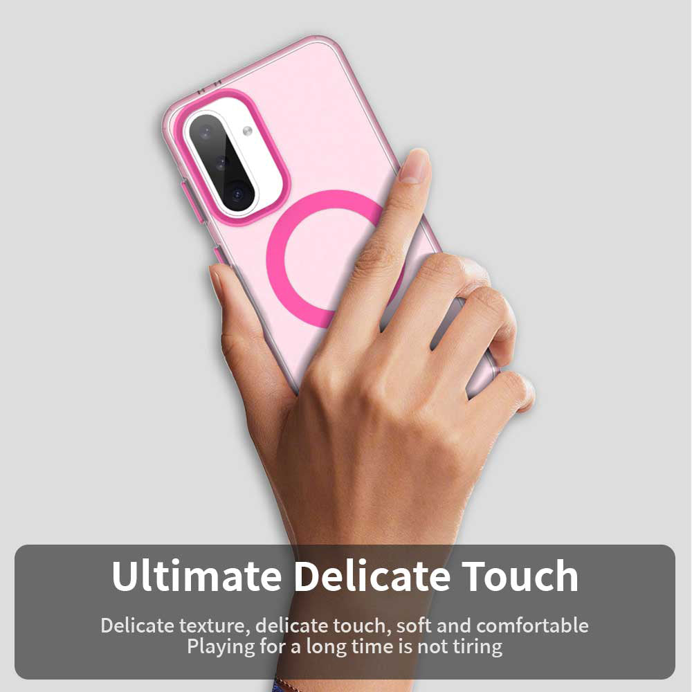 Coque MagSafe pour Samsung Galaxy A36 A366, Techsuit, CandyCase, Rose