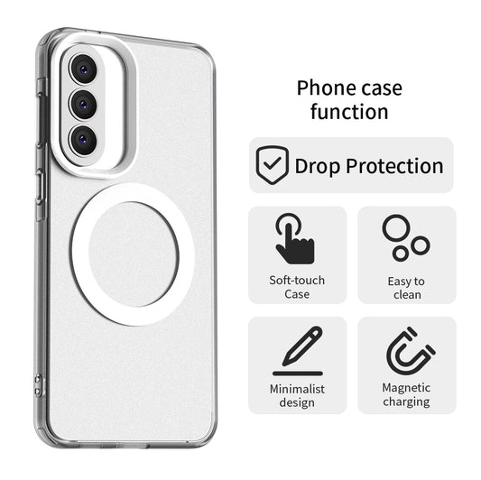 Étui MagSafe pour Samsung Galaxy A37 5G, Techsuit, CandyCase, Blanc