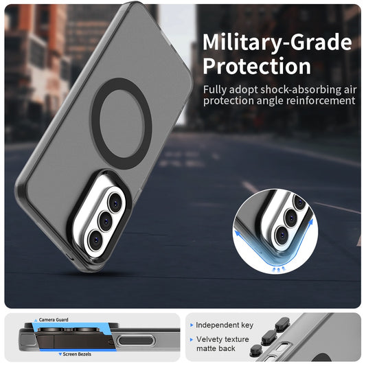 Étui MagSafe pour Samsung Galaxy A37 5G, Techsuit, CandyCase, Noir