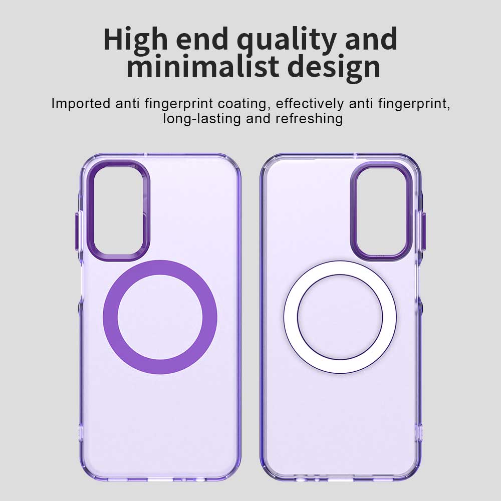 Coque MagSafe pour Samsung Galaxy A55 5G A556, Techsuit, CandyCase, Violet