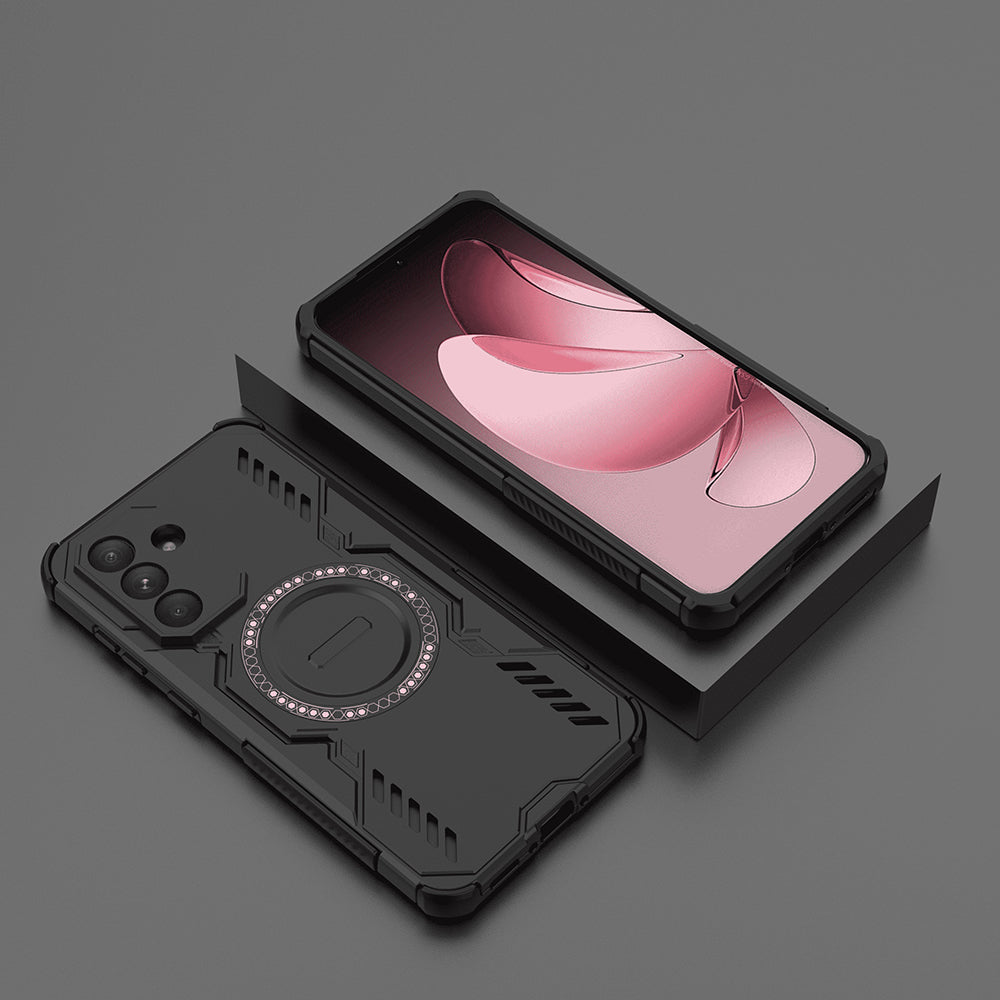 Coque MagSafe pour Samsung Galaxy A56 A566, Techsuit, ArmorMag, Noire