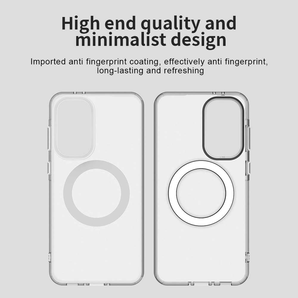 Coque MagSafe pour Samsung Galaxy A56 A566, Techsuit, CandyCase, Blanche