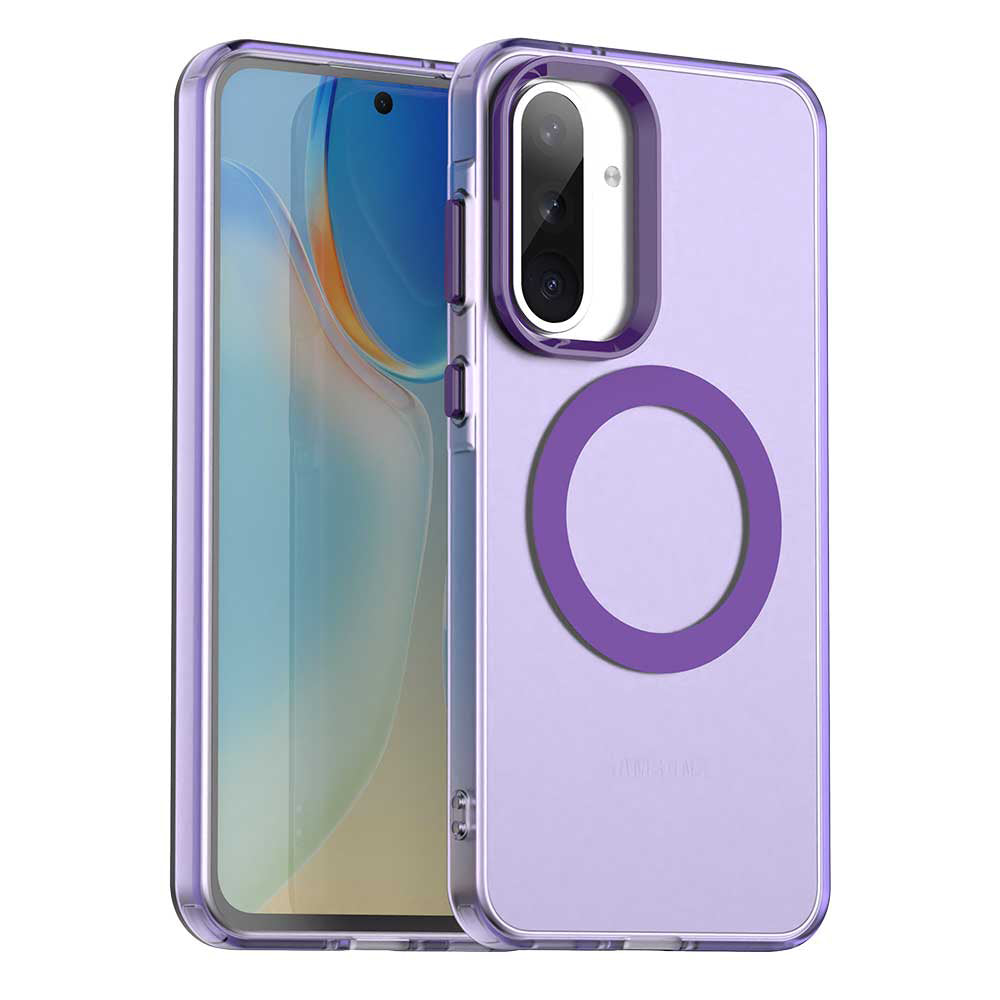 Coque MagSafe pour Samsung Galaxy A56 A566, Techsuit, CandyCase, Violet