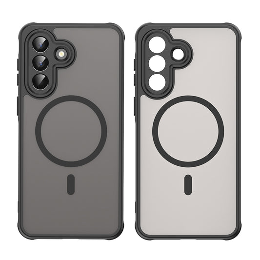 MagSafe Hülle für Samsung Galaxy A57 5G, Techsuit, HaloFrost II, Schwarz