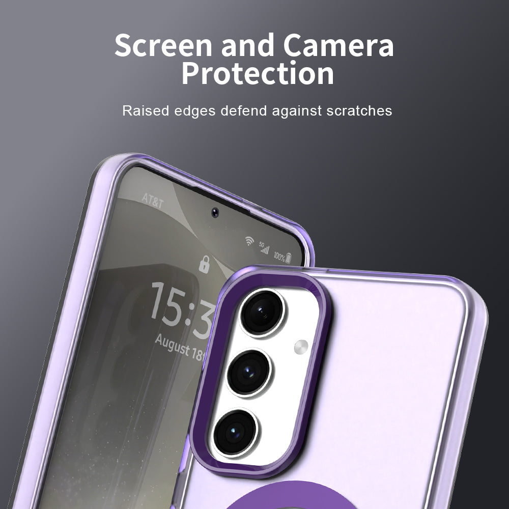 Coque MagSafe pour Samsung Galaxy S24 FE S721, Techsuit, CandyCase, Violet