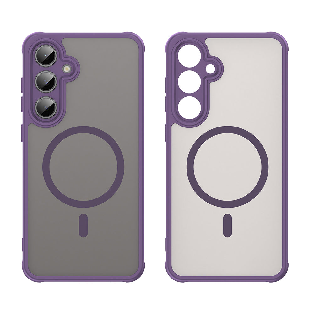 Coque MagSafe pour Samsung Galaxy S24 FE S721, Techsuit, HaloFrost II, Violet