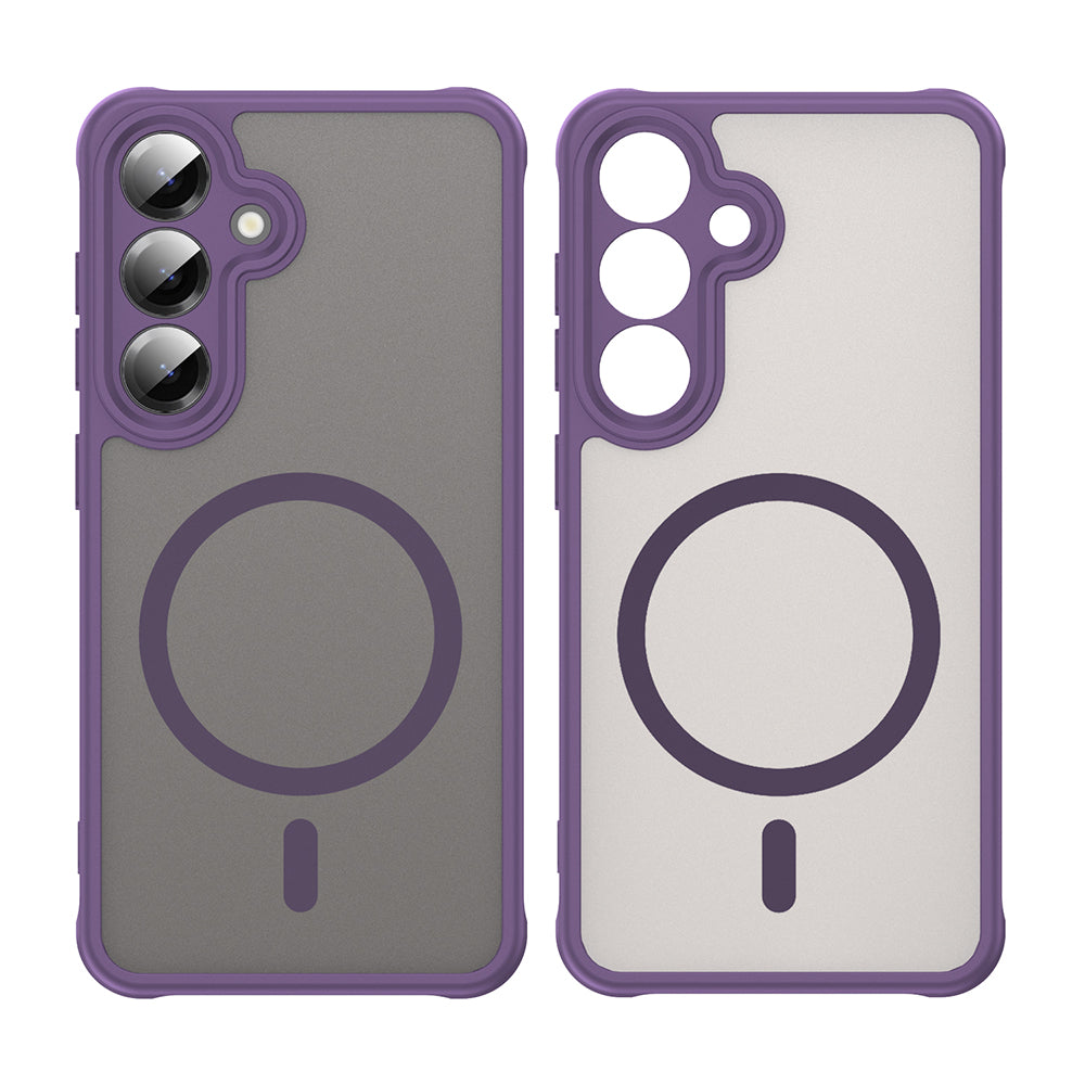 Coque MagSafe pour Samsung Galaxy S24+ S926, Techsuit, HaloFrost II, Violet