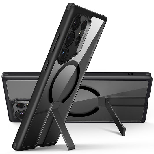 MagSafe Hülle für Samsung Galaxy S24 Ultra S928, ESR, Boost Flickstand, Schwarz Transparent