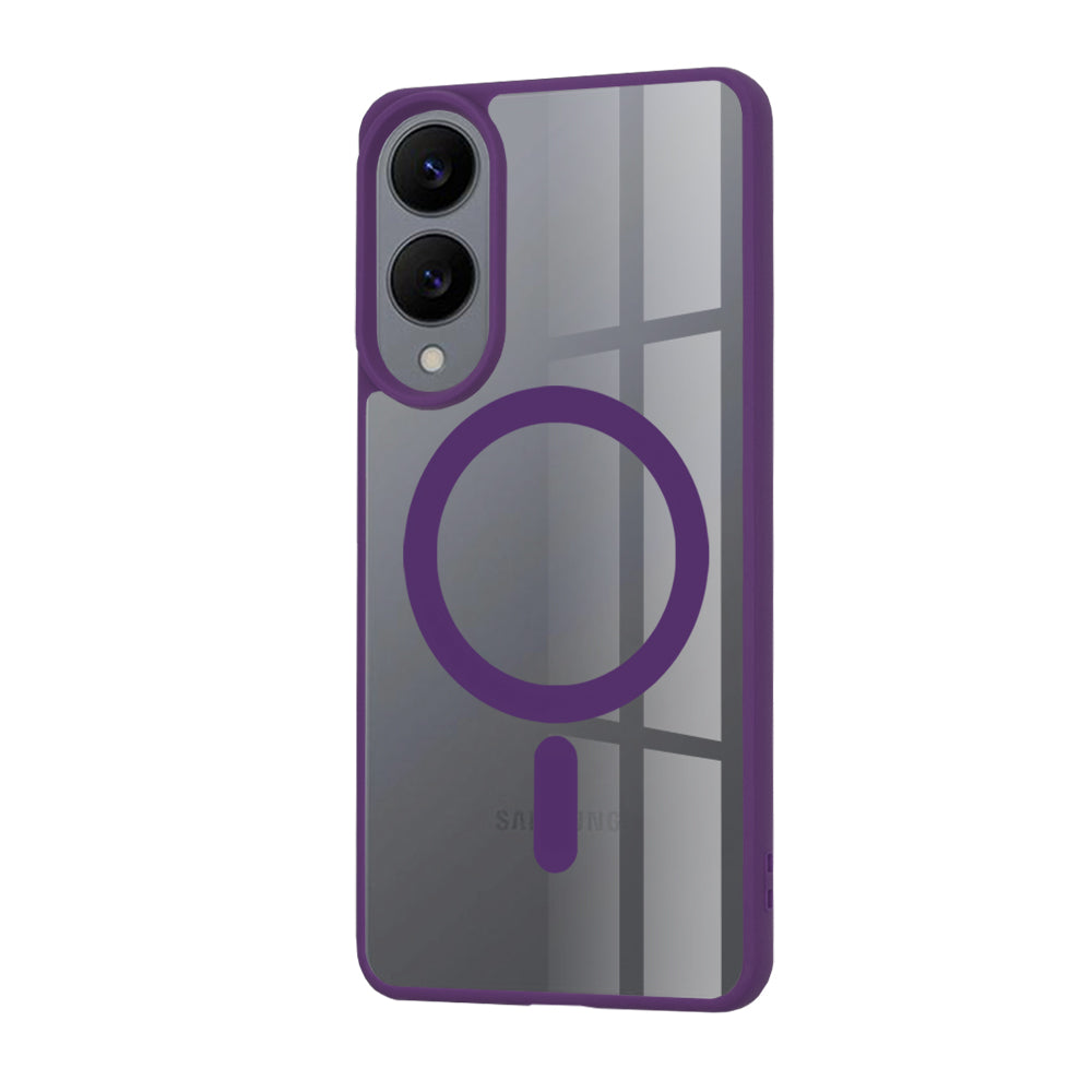 Coque MagSafe pour Samsung Galaxy S25 Edge S937, Techsuit, Pro, Violet