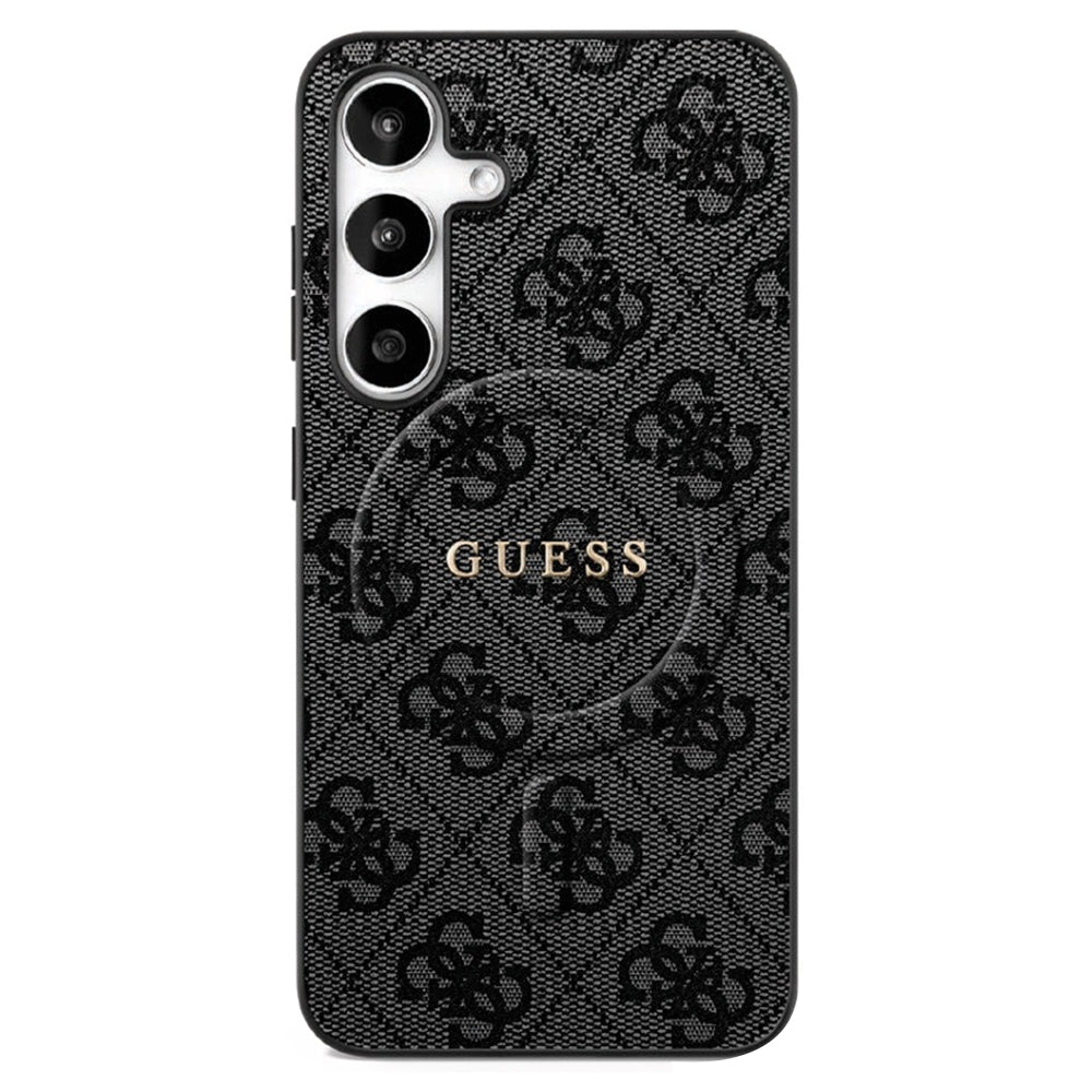 Étui MagSafe pour Samsung Galaxy S25 FE, Guess, 4G Ring Classic Logo, Noir