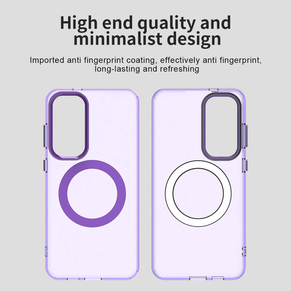 Coque MagSafe pour Samsung Galaxy S25+ S936 / S24+ S926, Techsuit, CandyCase, Violet