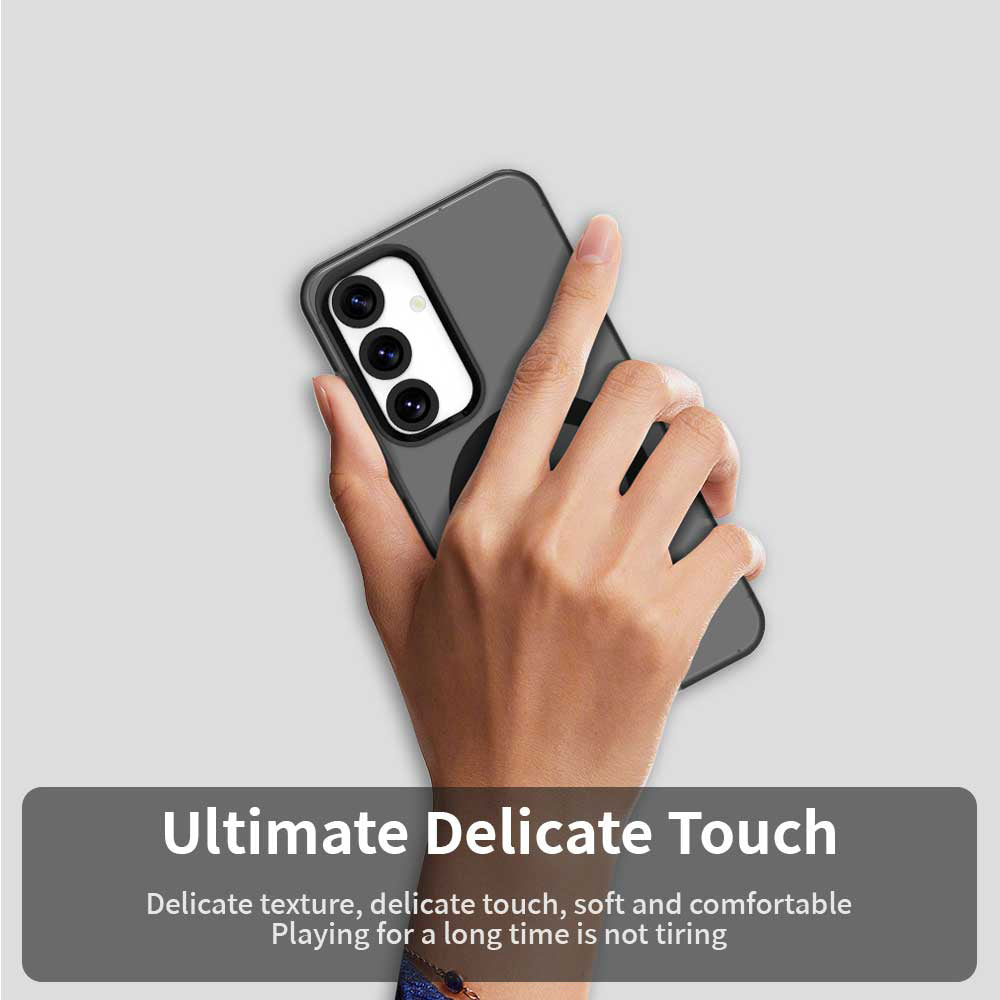 Coque MagSafe pour Samsung Galaxy S25+ S936 / S24+ S926, Techsuit, CandyCase, Noire