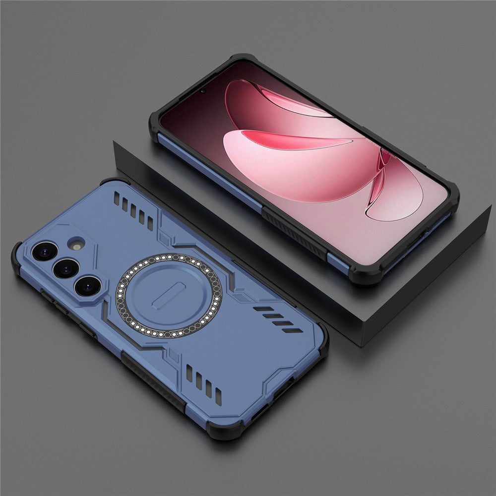 Coque MagSafe pour Samsung Galaxy S25+ S936, Techsuit, ArmorMag, Bleue