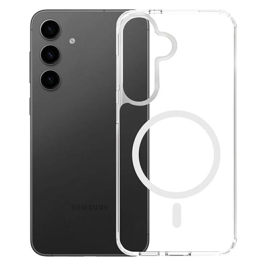 Coque MagSafe pour Samsung Galaxy S25 S931 / S24 S921, 3MK, Armor MagCase, Transparente