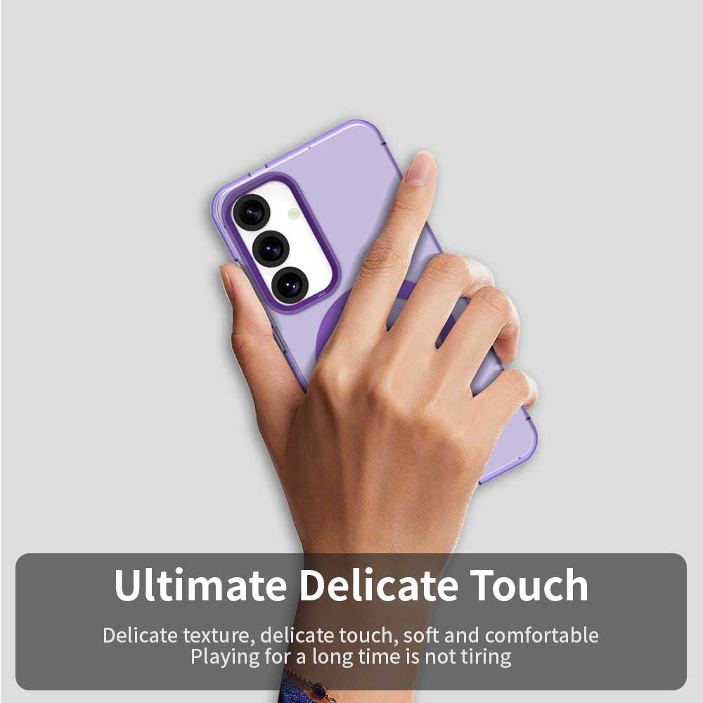 Coque MagSafe pour Samsung Galaxy S25 S931 / S24 S921, Techsuit, CandyCase, Violet