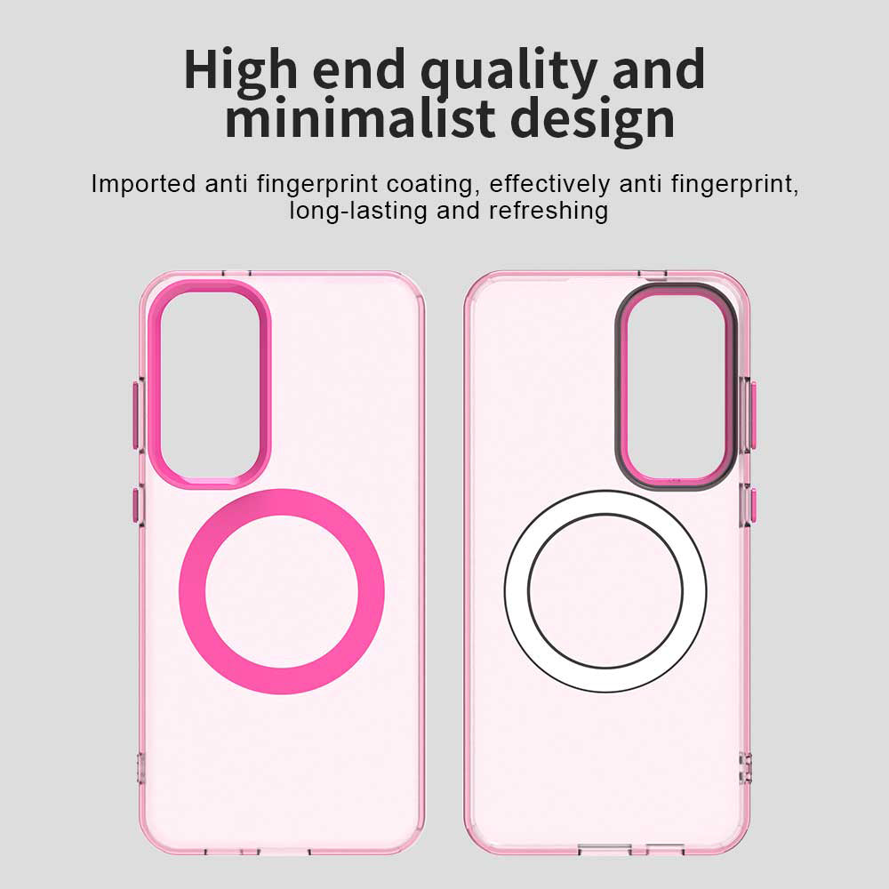 Coque MagSafe pour Samsung Galaxy S25 S931 / S24 S921, Techsuit, CandyCase, Rose