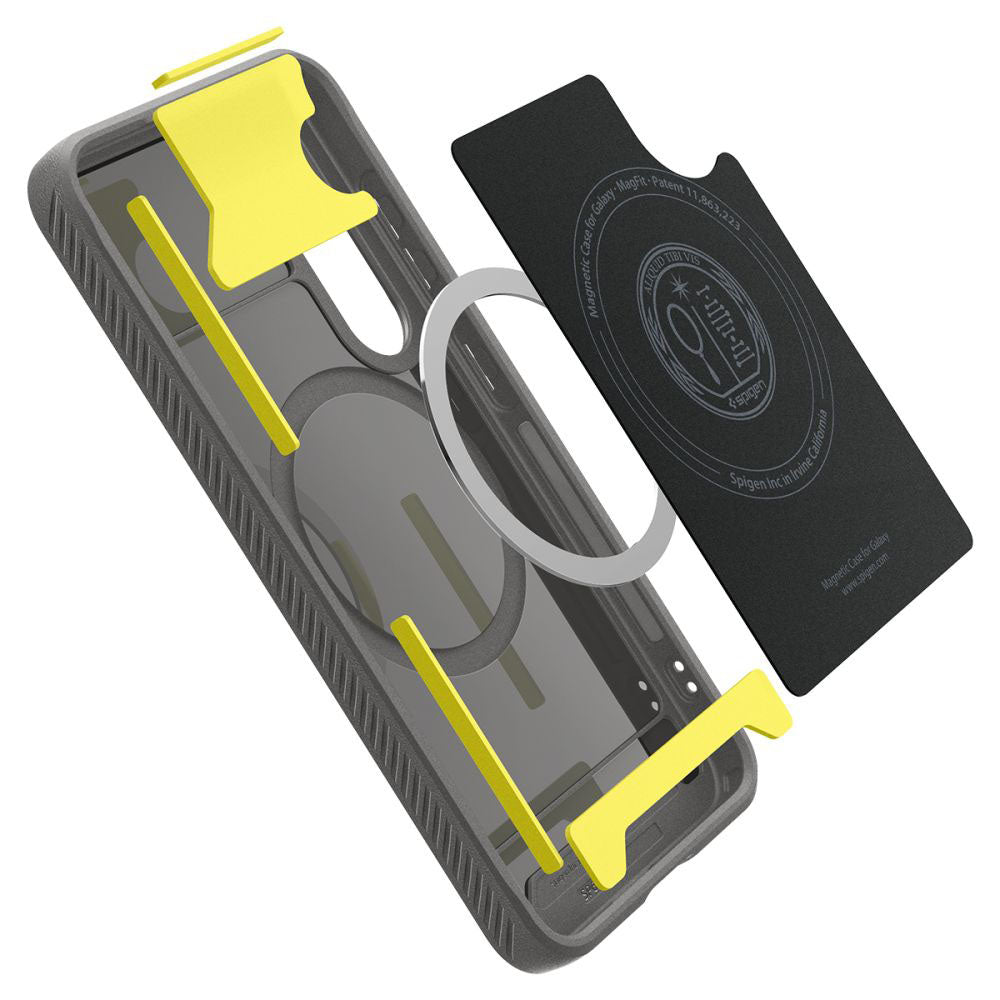 MagSafe Hülle für Samsung Galaxy S25 S931, Spigen, Rugged Armor, Grau ACS08999