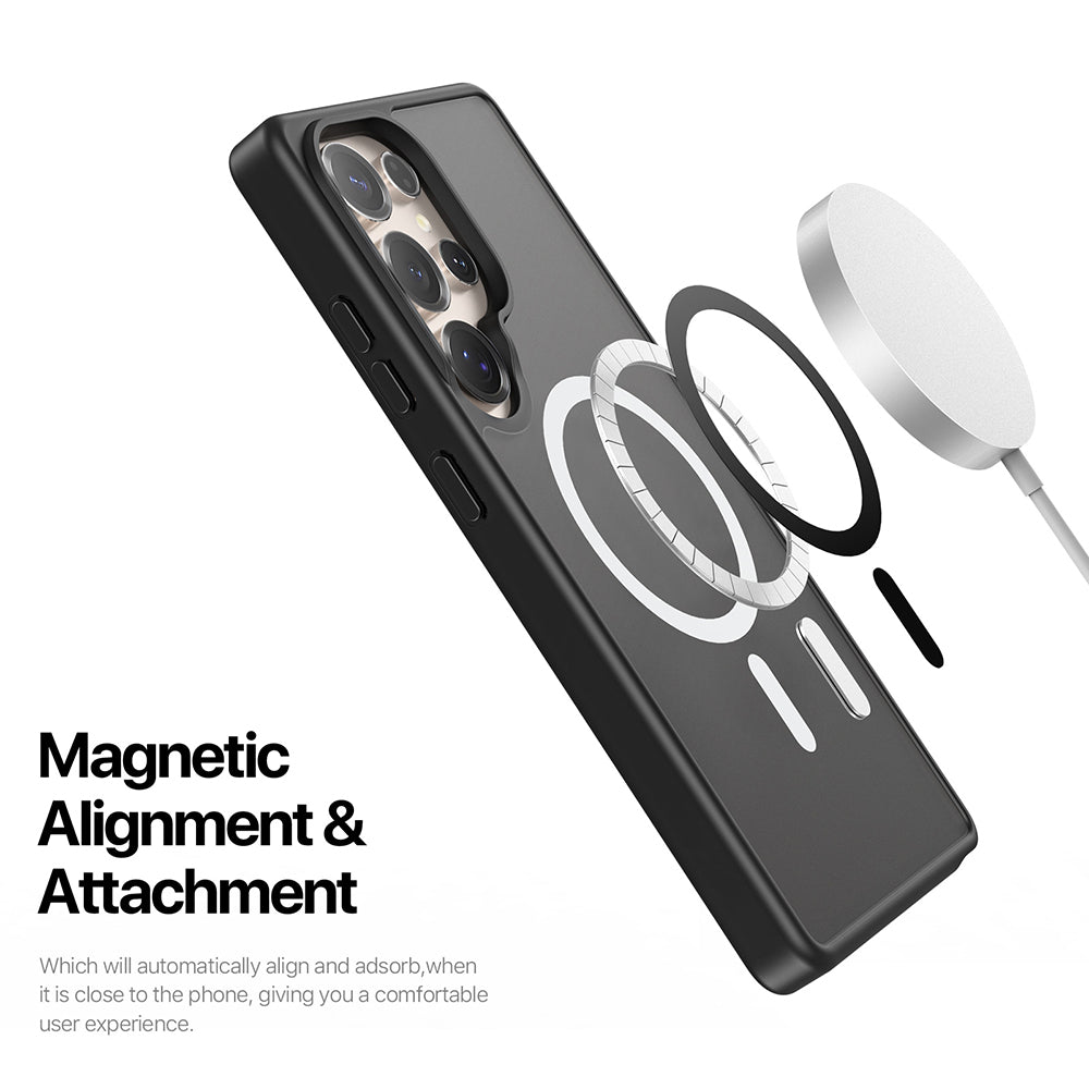 MagSafe Case for Samsung Galaxy S25 Ultra S938, DUX DUCIS, Yind, Black