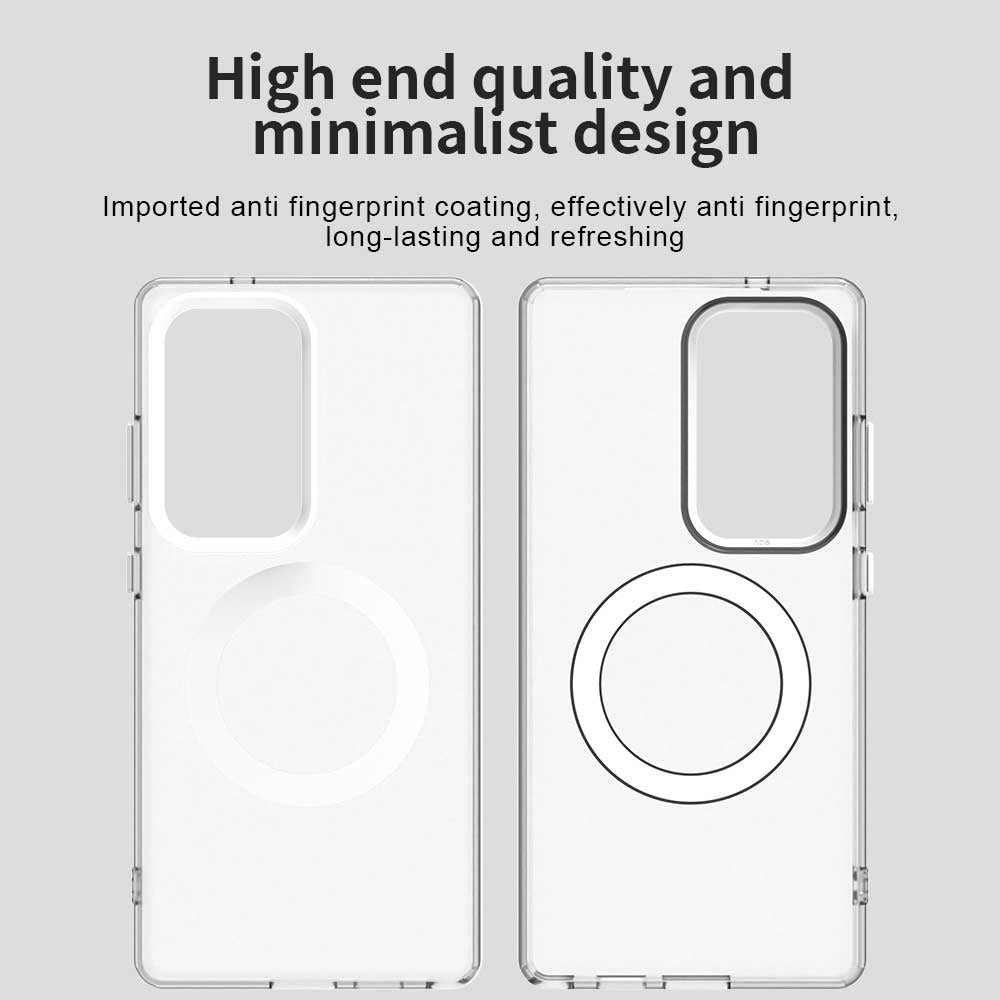 Coque MagSafe pour Samsung Galaxy S25 Ultra S938, Techsuit, CandyCase, Blanche