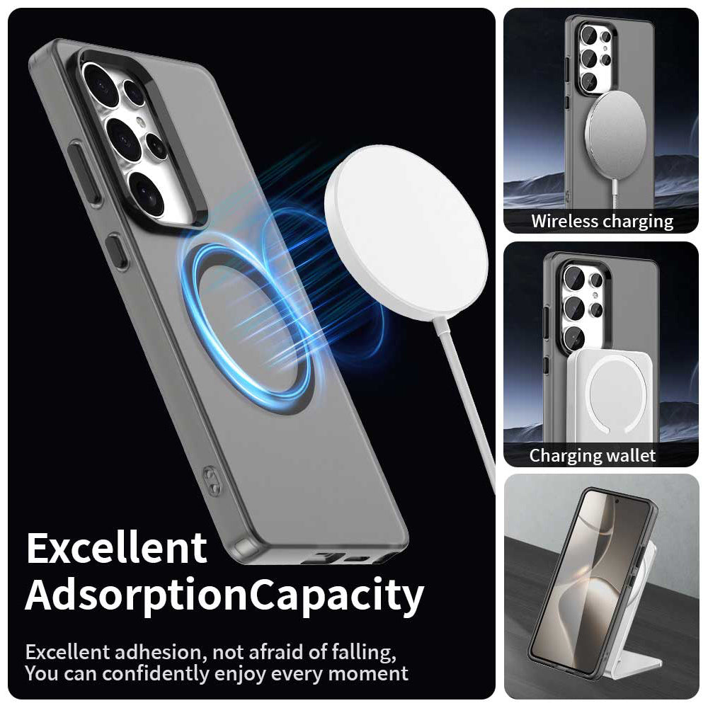 Coque MagSafe pour Samsung Galaxy S25 Ultra S938, Techsuit, CandyCase, Noire