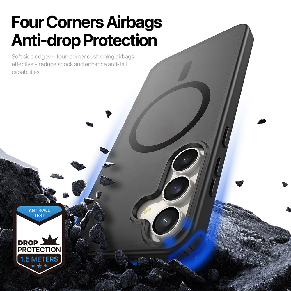 Coque MagSafe pour Samsung Galaxy S26 FE S741 / S25 FE, DUX DUCIS, Yind, Noire