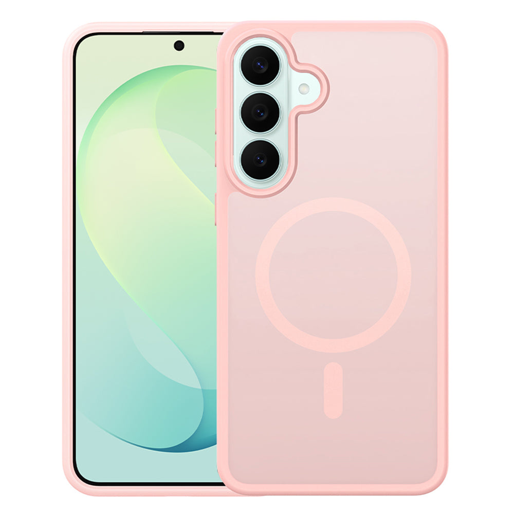 Coque MagSafe pour Samsung Galaxy S26 FE S741 / S25 FE, DUX DUCIS, Yind, Rose Clair
