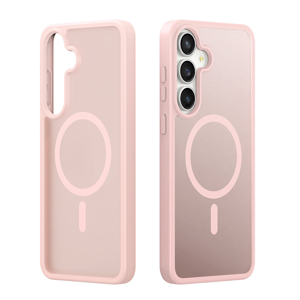 Coque MagSafe pour Samsung Galaxy S26 FE S741 / S25 FE, DUX DUCIS, Yind, Rose Clair