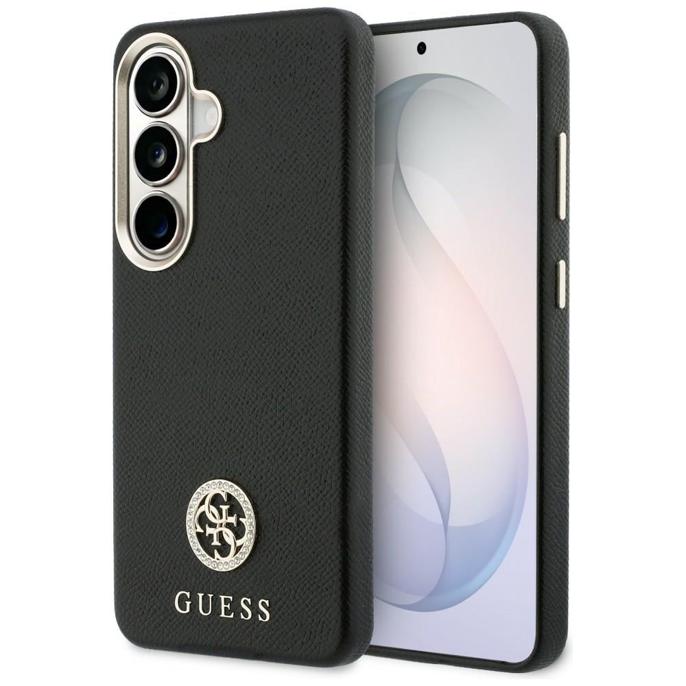 MagSafe Case for Samsung Galaxy S26 Plus S947, Guess, Rhinestone Round Logo, Black