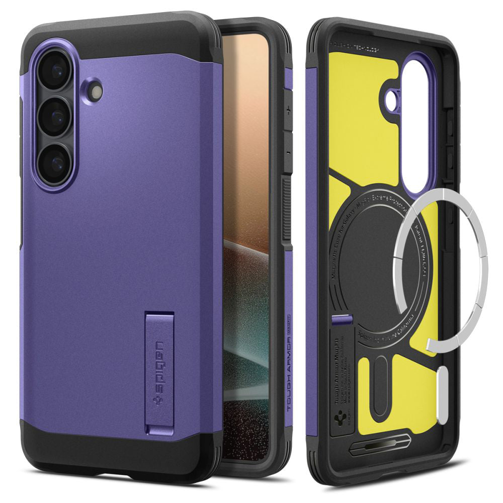 MagSafe Case for Samsung Galaxy S26 Plus S947, Spigen, Tough Armor, Purple ACS11215