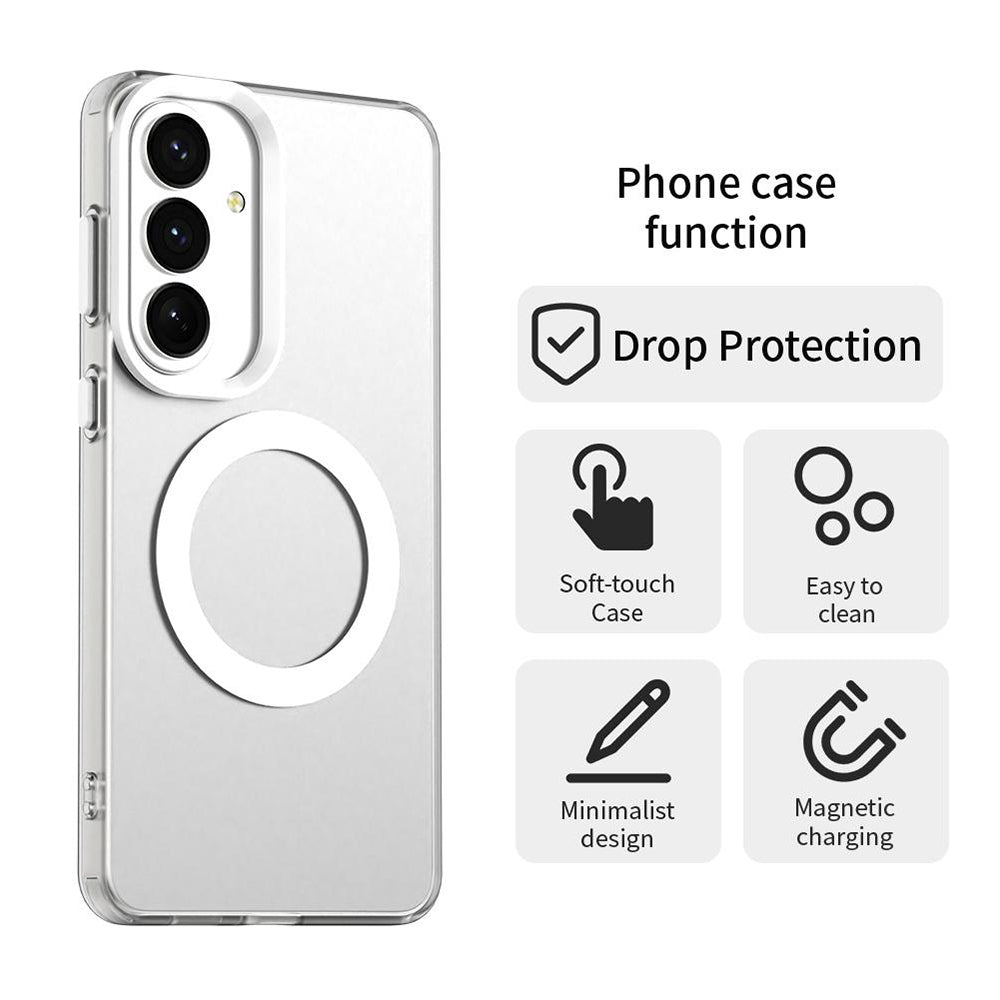 MagSafe Hülle für Samsung Galaxy S26 Plus, Techsuit, CandyCase, Weiß