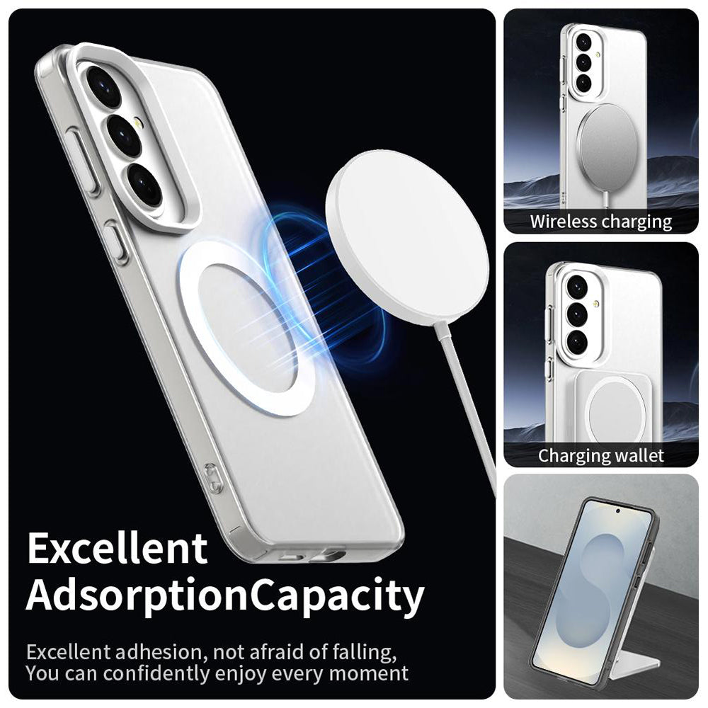 MagSafe Hülle für Samsung Galaxy S26 Plus, Techsuit, CandyCase, Weiß