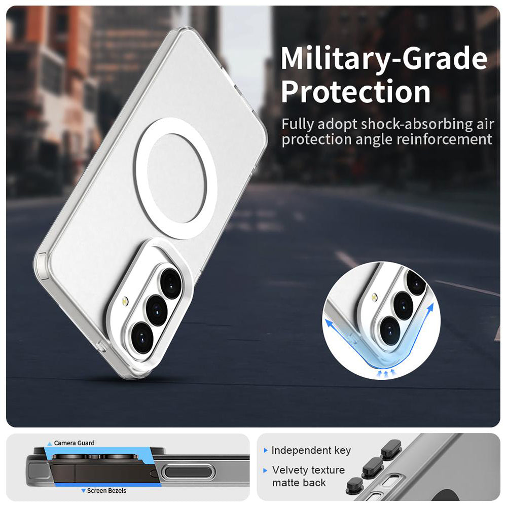 MagSafe Hülle für Samsung Galaxy S26 Plus, Techsuit, CandyCase, Weiß