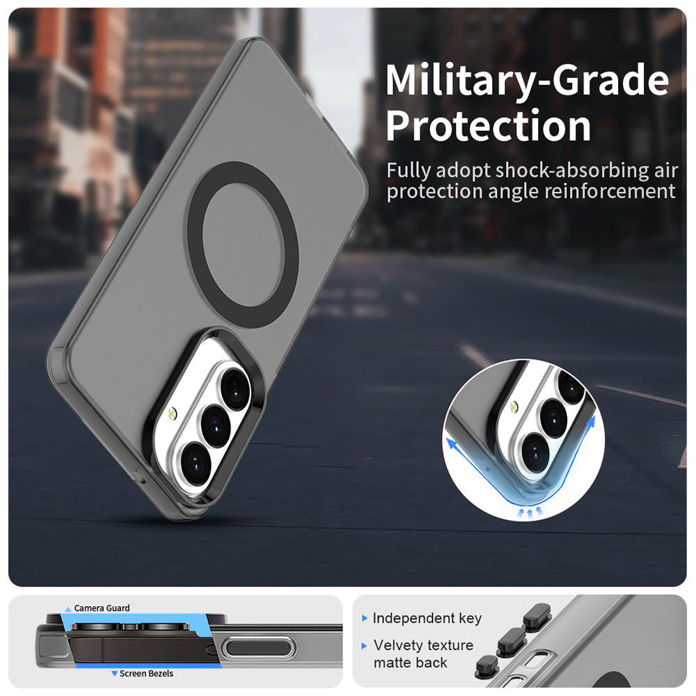 Housse MagSafe pour Samsung Galaxy S26 Plus S947, Techsuit, CandyCase, Noire