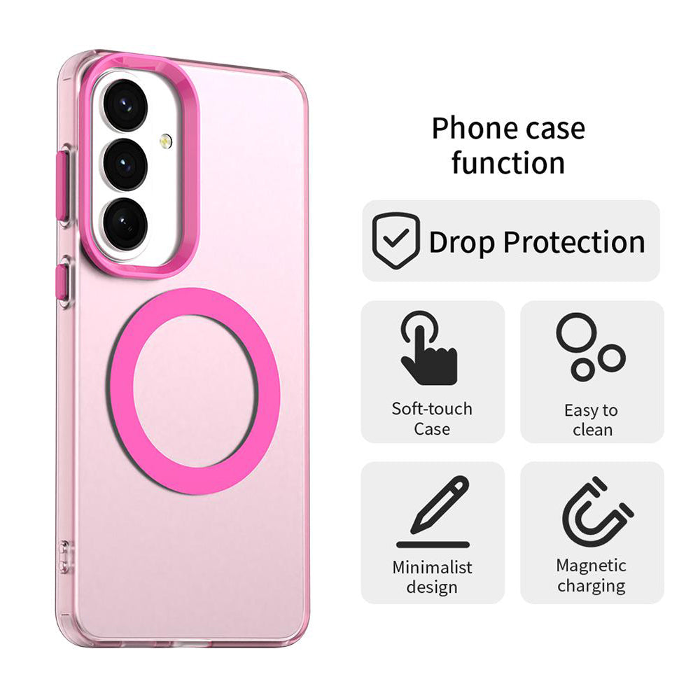 Housse MagSafe pour Samsung Galaxy S26 Plus, Techsuit, CandyCase, Rose