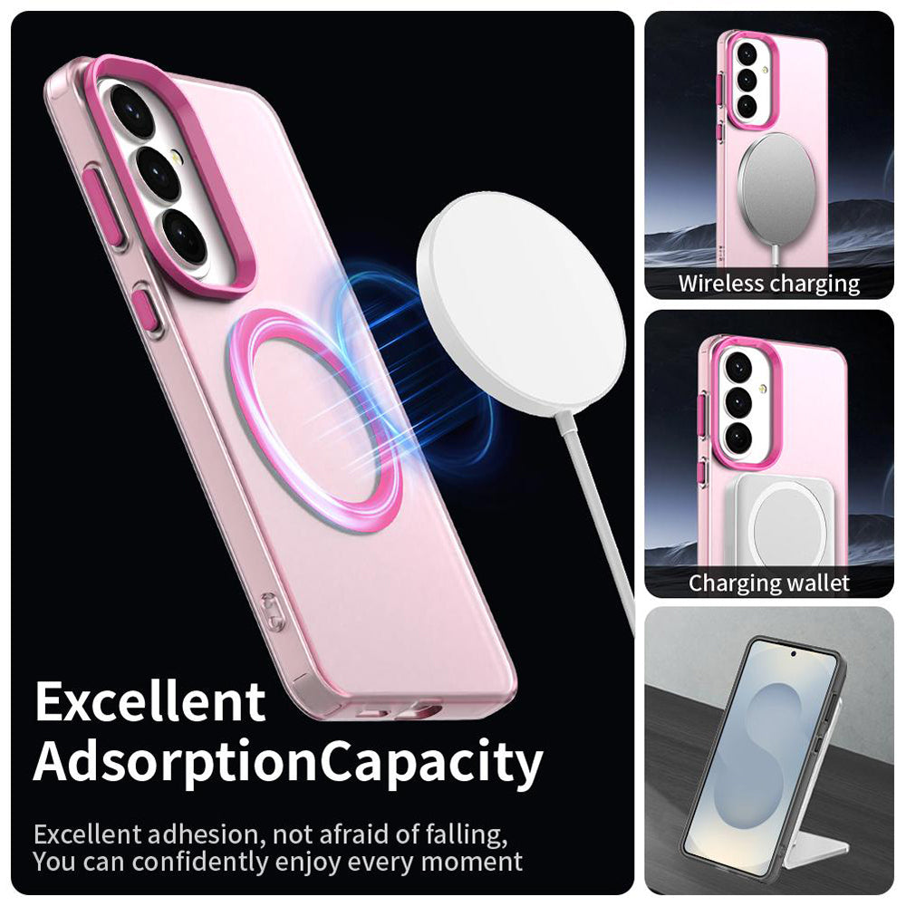 Housse MagSafe pour Samsung Galaxy S26 Plus, Techsuit, CandyCase, Rose